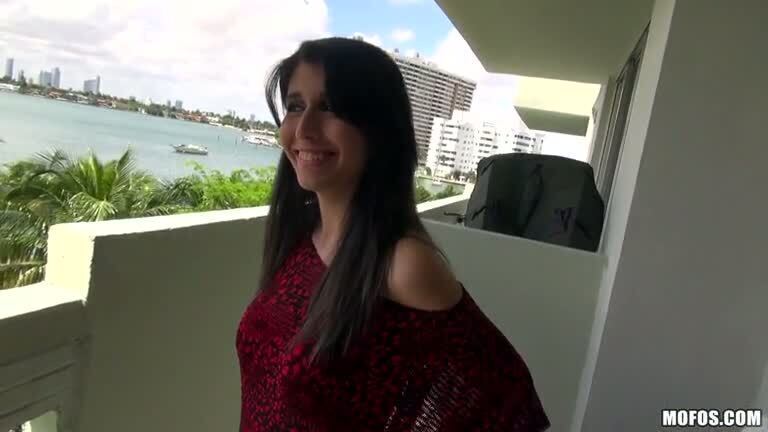 Tiny Tittied Brunette Kimberly Wild Shows Her Ass Tattoo In POV Vid