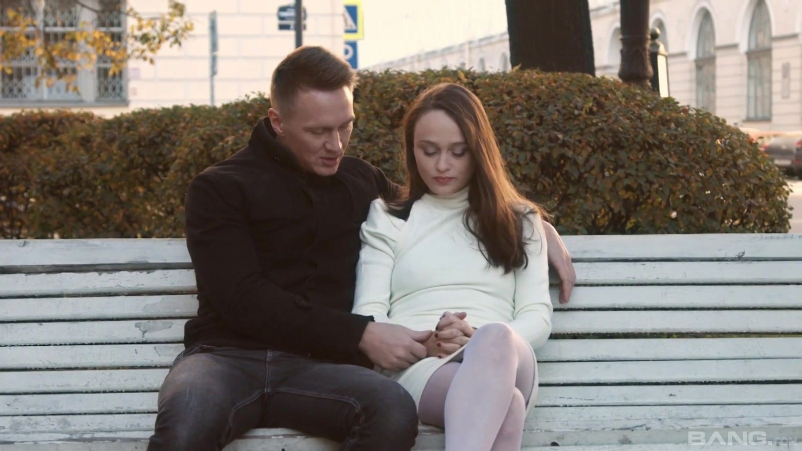 Pretty teen Sally Brown gets pounded by a long stiff shaft