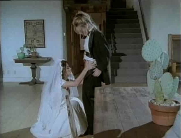 Lesbian bride Chasey Lain getting licked by her stunning lesbian groom