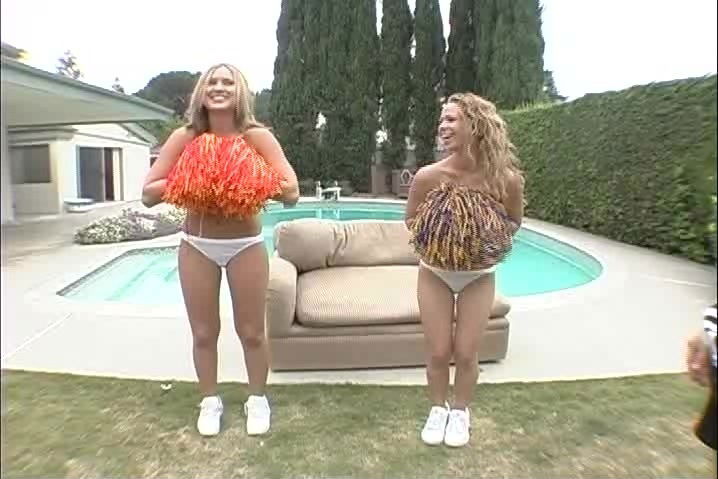 Hayley Bangg and Madison Monroe bend over for a kinky man's penis