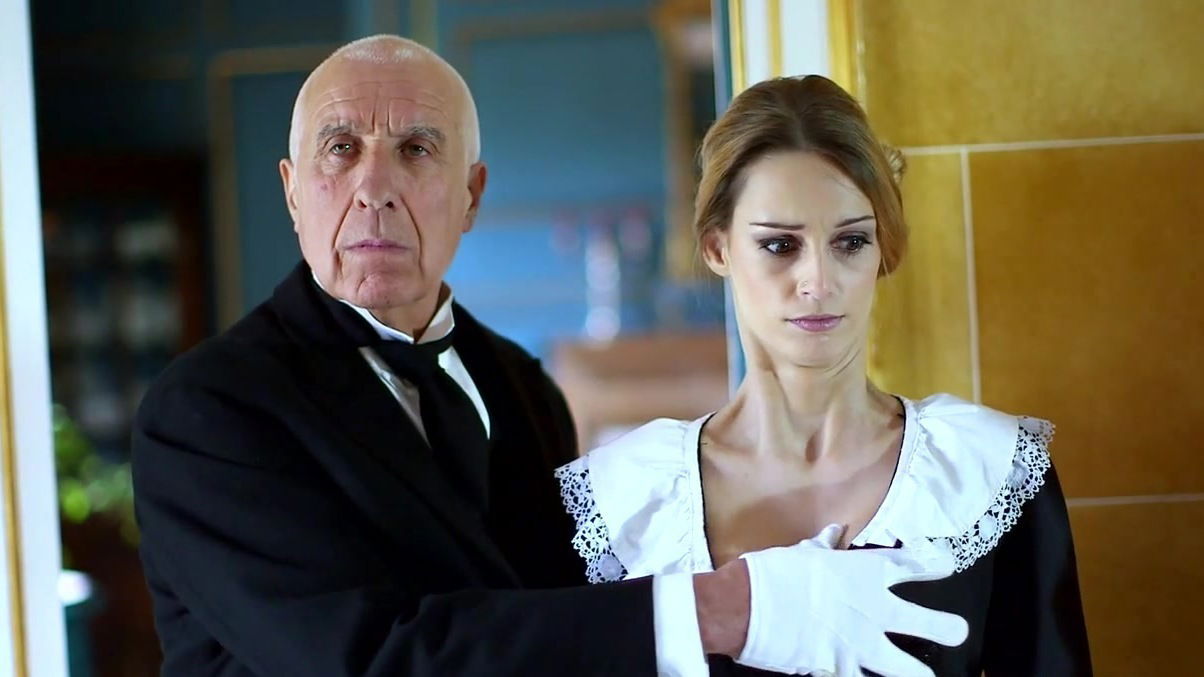 Busty maid gets master fuck time