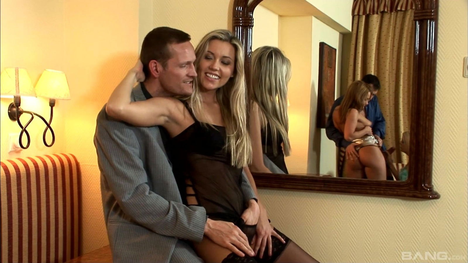 Valentina Blue joins couple nasty women seduce horny lover