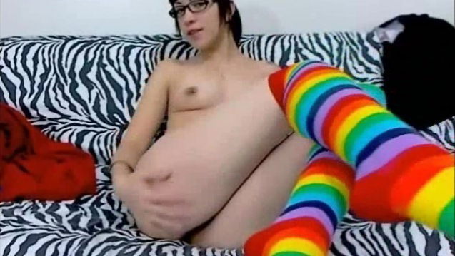 Young Czech girl Jade showing masturbation skills