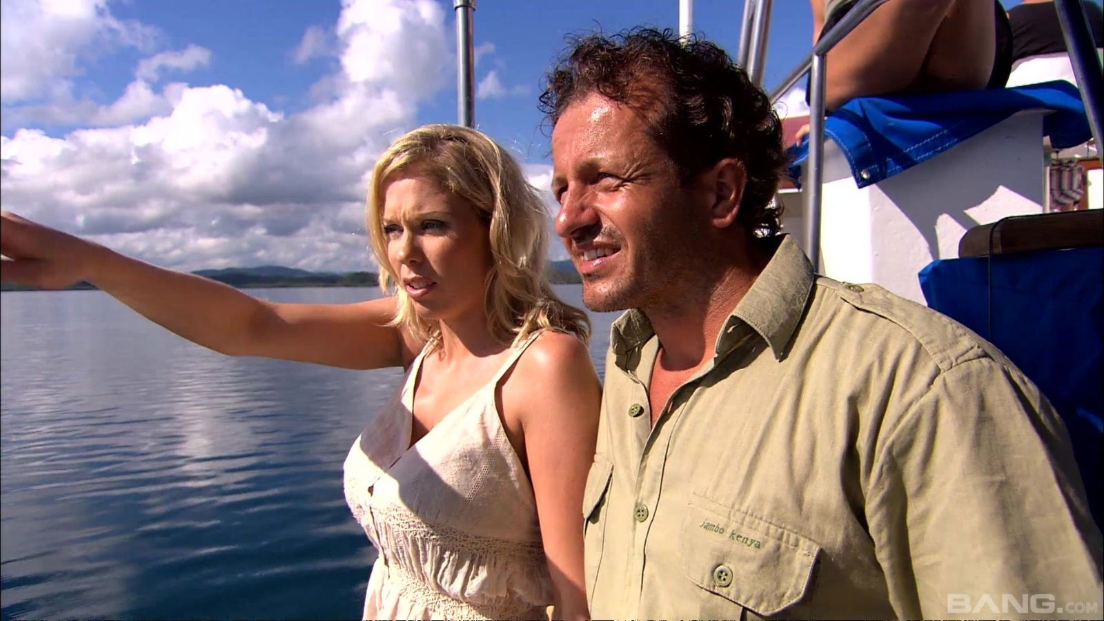 Sharka Blue Katy Caro cannot wait ride fellow's hard boner