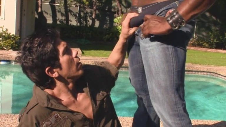 White sucking dick muscular black lord