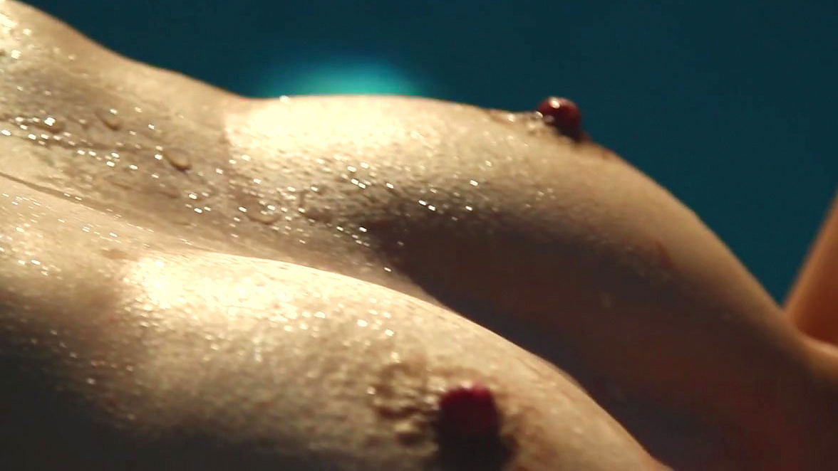 Blonde Roxanne Dawn takes off her nice panties