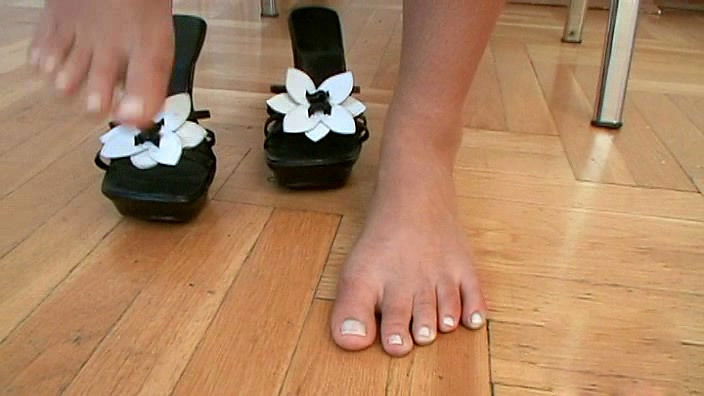 Pretty chick Tiffany Six takes off her dress