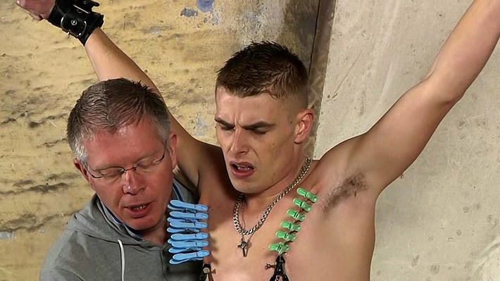 Leo Foxx and mature Sebastian Kane are having BDSM sex