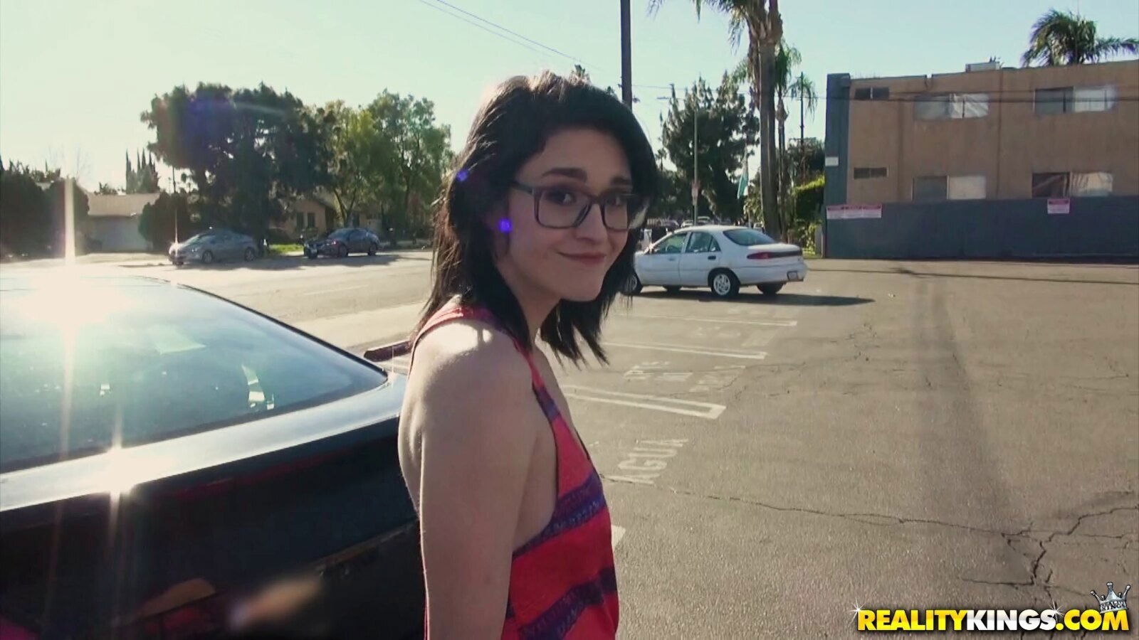 geeky brunette loves sucking dick