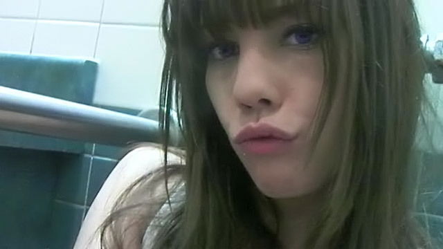 Roxy Lane and Shana Lane in the toilet