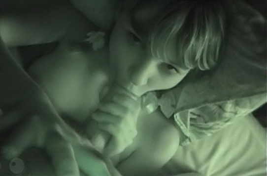 POV night vision blowjob with girlfriend