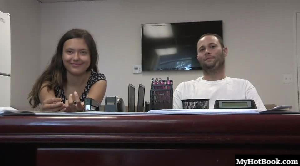 Nice ass Mia Grand shaved pussy feasted hardcore yelling