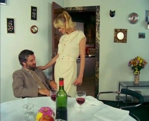 A vintage nylon footjob