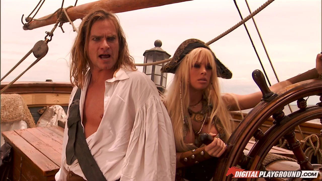 Busty blonde pirate horny captain fucking