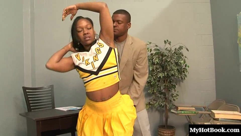 Unique Lasage loves bending over on her zebra couch