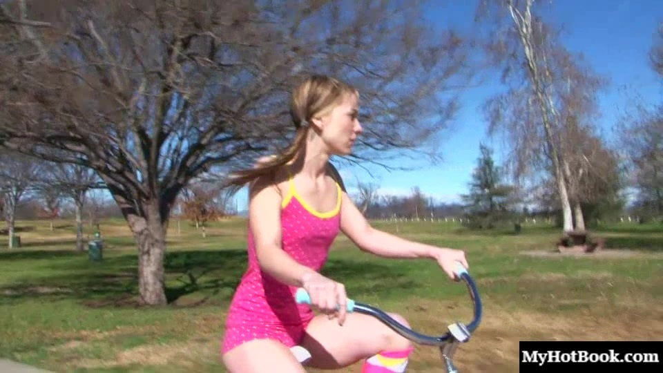 Tiffany Flowers rides her bike around town a lot