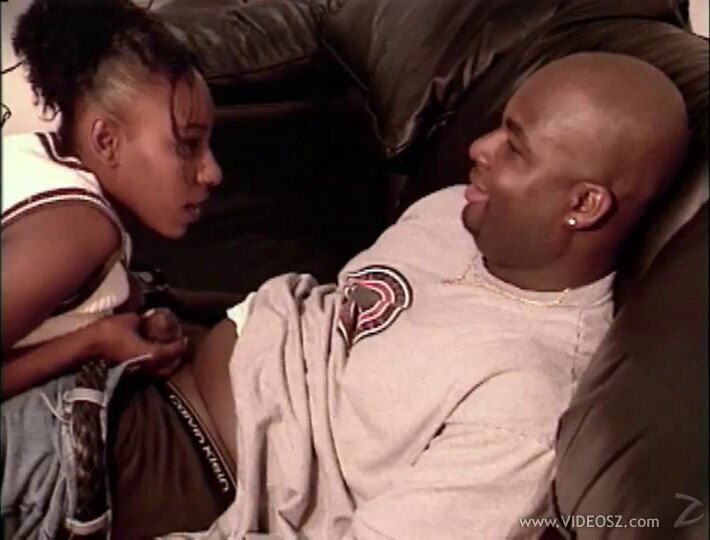 Cock sucking ebony babe Treasure Cunt gets fucked after pussy licking