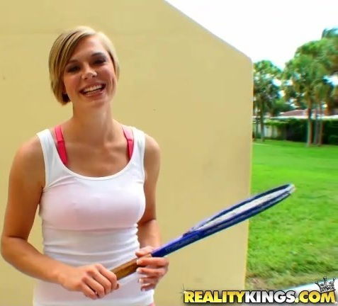 Tracy Lee gives a blowjob and a titjob and gets fucked