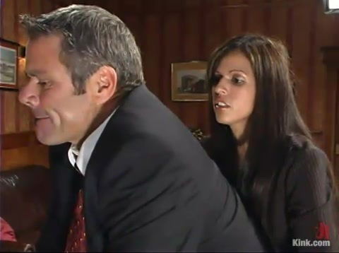 Frank Stone gets beaten and fucked by Shy Love in the study