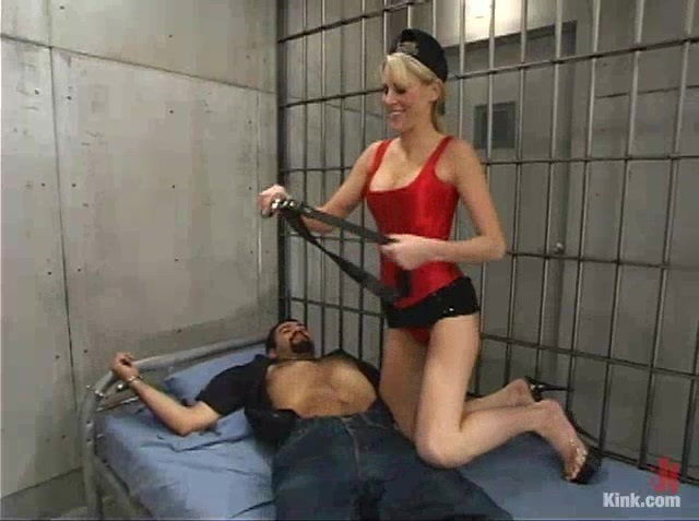 Blonde hottie Audrey Leigh punishes fucks Ricosf jail