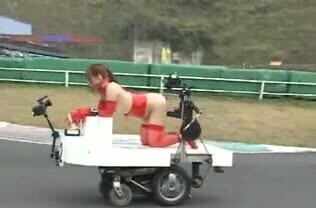 Pretty Japanese girls their vags slammed with fucking machines