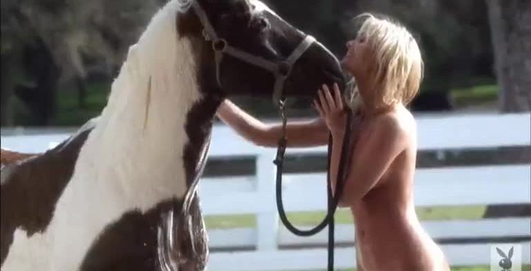 Stunning Candice Cassidy Getting Naked and Wet in the Farm
