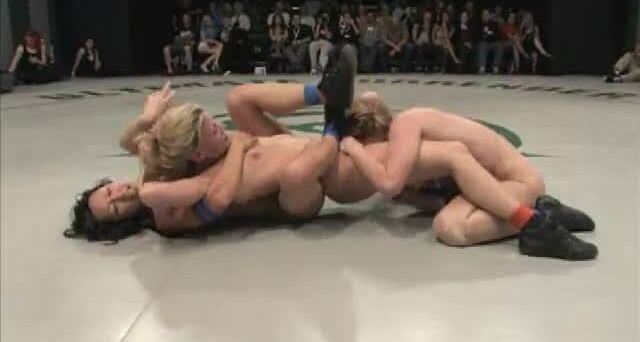 Tag Team Match Up Ends Up Being A Lesbian Group Sex