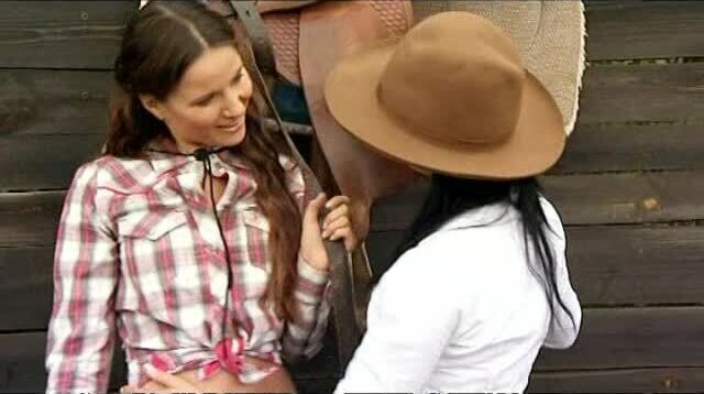 Lesbian Cowgirls Claudia Rossi Simonne Style Fuck Threesome