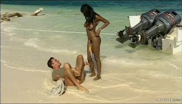 Ebony Jenna Brooks Gets Fucked Facialized Outdoors