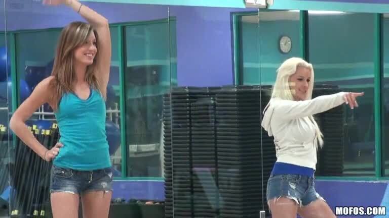 Voyeur Lesbian Teens Blondie Boom and Lexxi Silver Get Threesomed