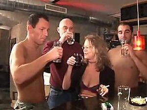 Insanely Submissive Mature Gets Gangbanged Facialized Time