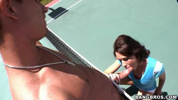 Tennis Court With Katie Angel