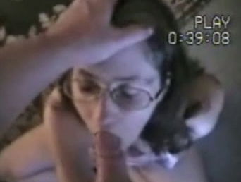 Sweet cute white wifey gives head facial cumshot