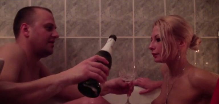 Blonde cutie sucks dick bathroom enjoys pounding