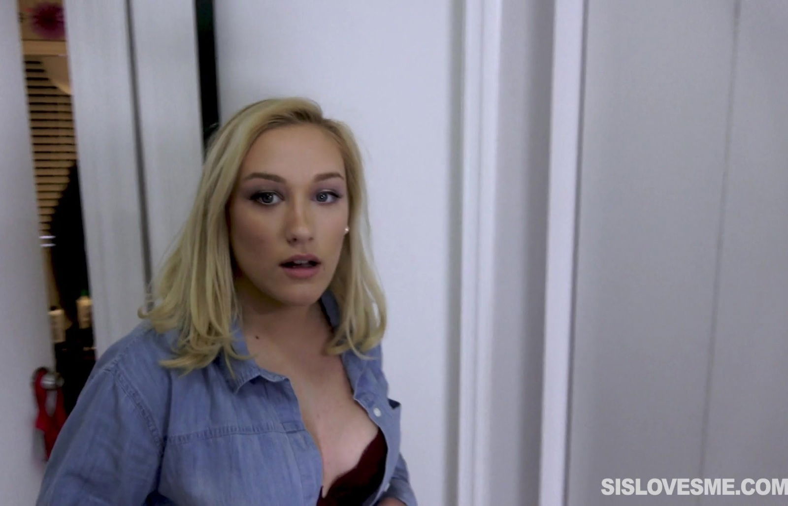 Sweet blonde Daisy Lynne enjoys sucking a dick in a bathroom