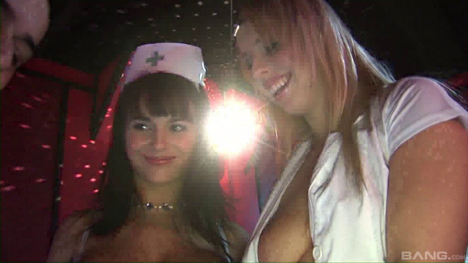 Diana Gold Kristi Klenot attractive nurses stockings threesome
