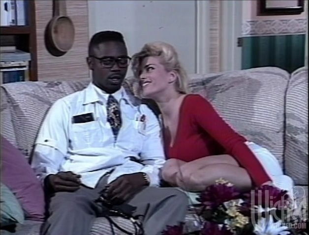 Rough interracial with horny blonde Britt Morgan