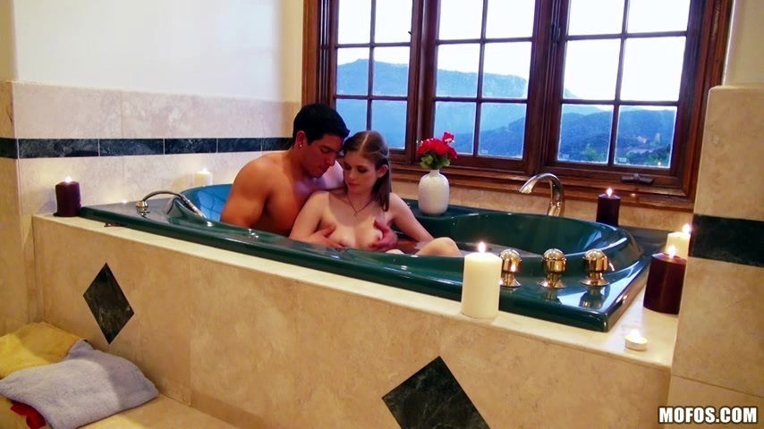 Laura Brooks is fucked silly in the bathroom by her man