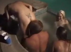 Luna lane pool orgy and outdoor sex
