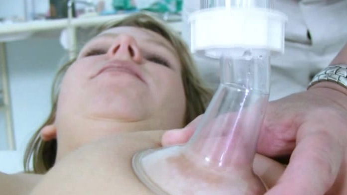 Sweet blonde goes to the doctor