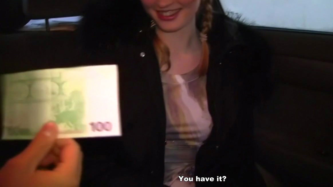 Adorable teen fucks cash