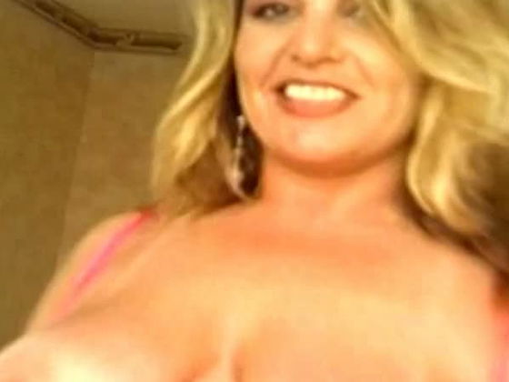 Mature blond bitch with droopy melons Debbie Dee gave solid tit fuck to kinky guy