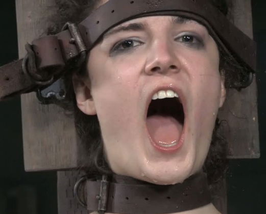 Endza Adair is tied up tightly that she has no chance of leaving the dungeon