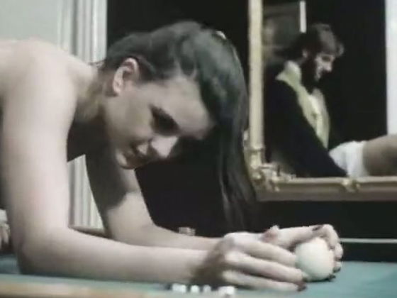 Richard Lemieuvre fucks Mika Barthel pool table retro porn clip