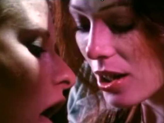 Thirsty ladies Annette Haven and Constance Money sucking juicy cock in retro sex video