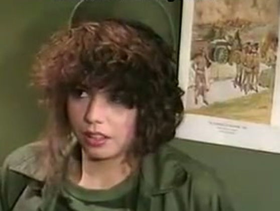 Slutty military chick Kim Angeli pleases her general with solid BJ