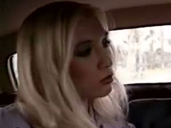 Well shaped blond tramp Charlie Waters sucks 2 BBCs