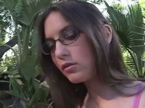 slender beauty larissa fox takes a creamy load of cum deep inside her camel toe pussy