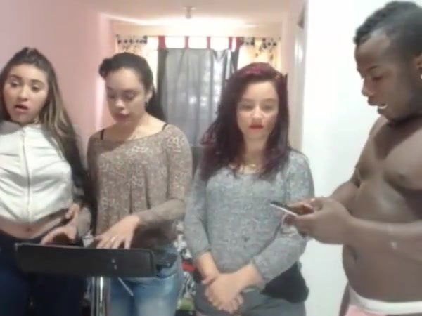 Very lucky bbc facked hot 3 bitches in their big butts