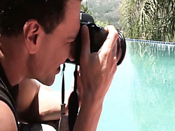 Long-legged brunette Carina Roman playing pool sucking dick